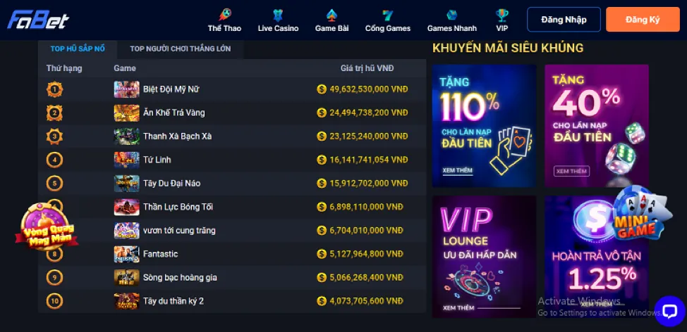 Phân tích hiệu suất website sanvip khuyến mãi